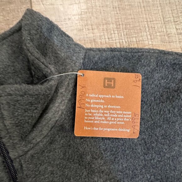 HARRITON WOMENS LARGE 14/16 GRAY FLEECE ZIP UP JACKET NEW - Picture 5 of 8